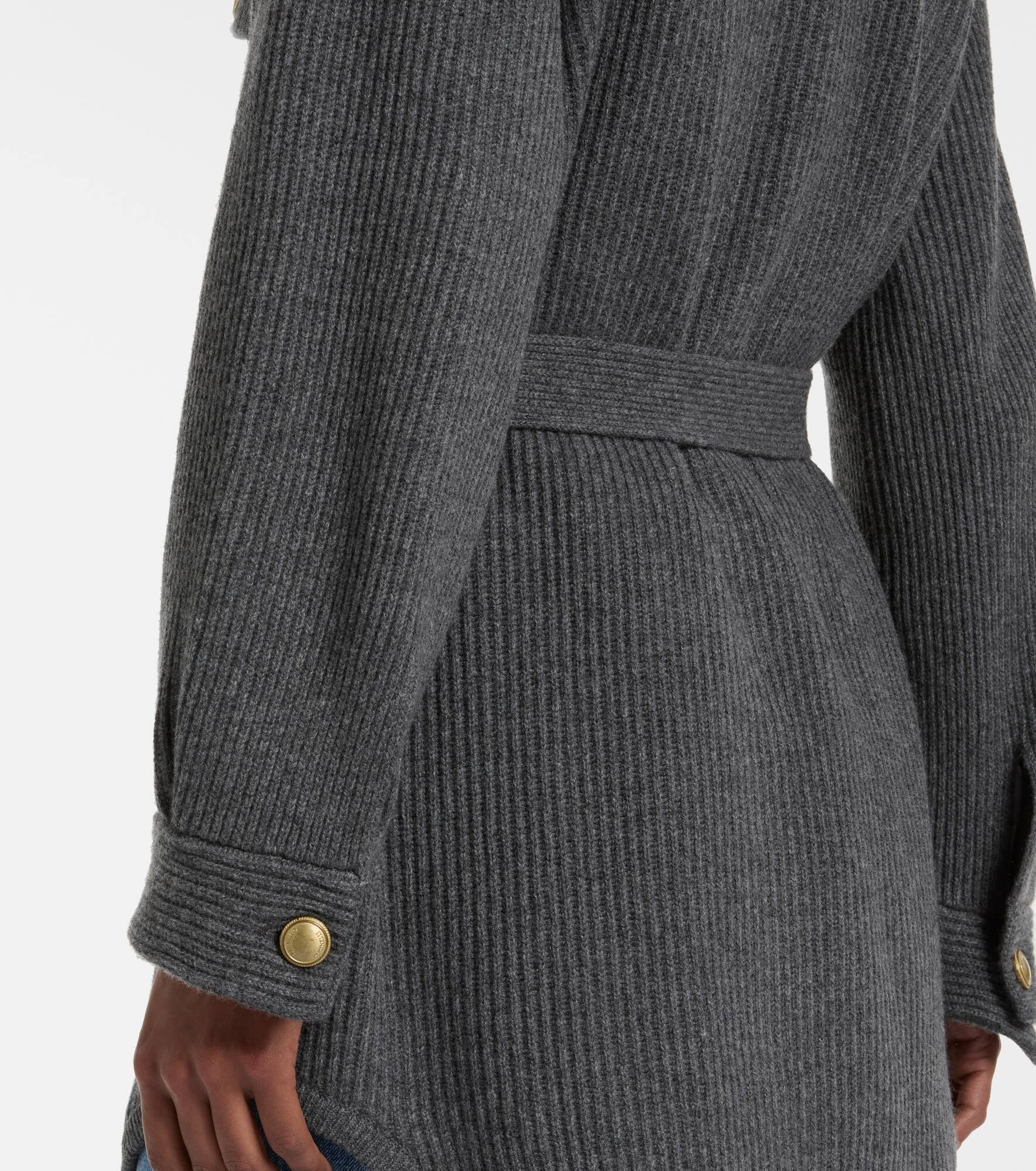 Wool, cashmere, and silk cardigan - 5
