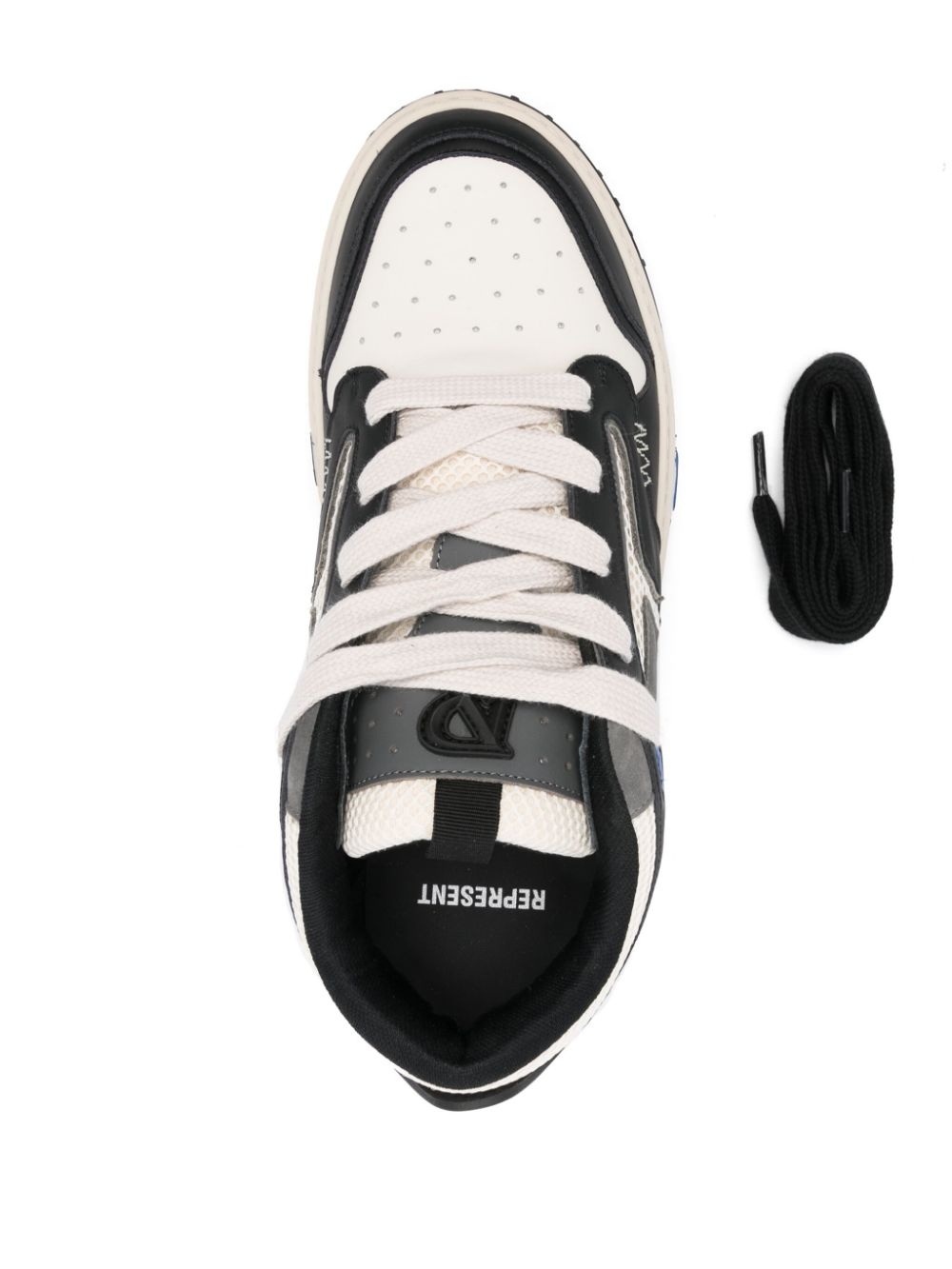 panelled sneakers - 4