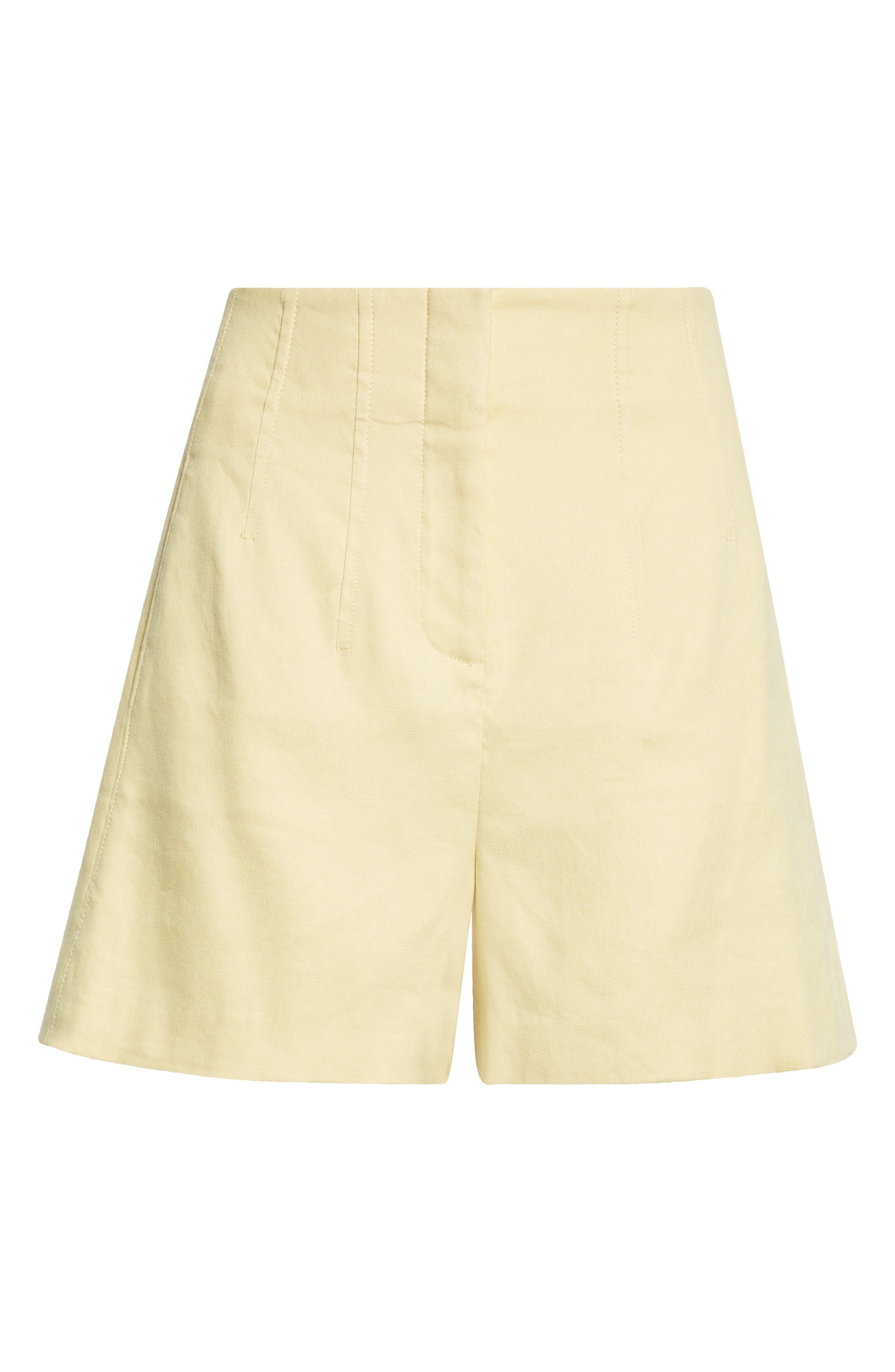 Veronica Beard Brit Linen Blend Shorts in Chamomile at Nordstrom - 5