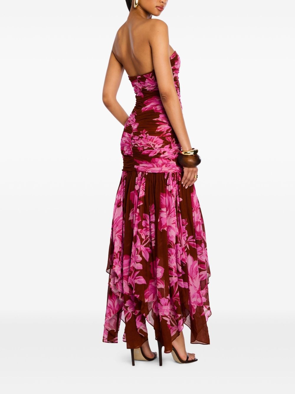 Teryn floral-ruffle maxi dress - 4
