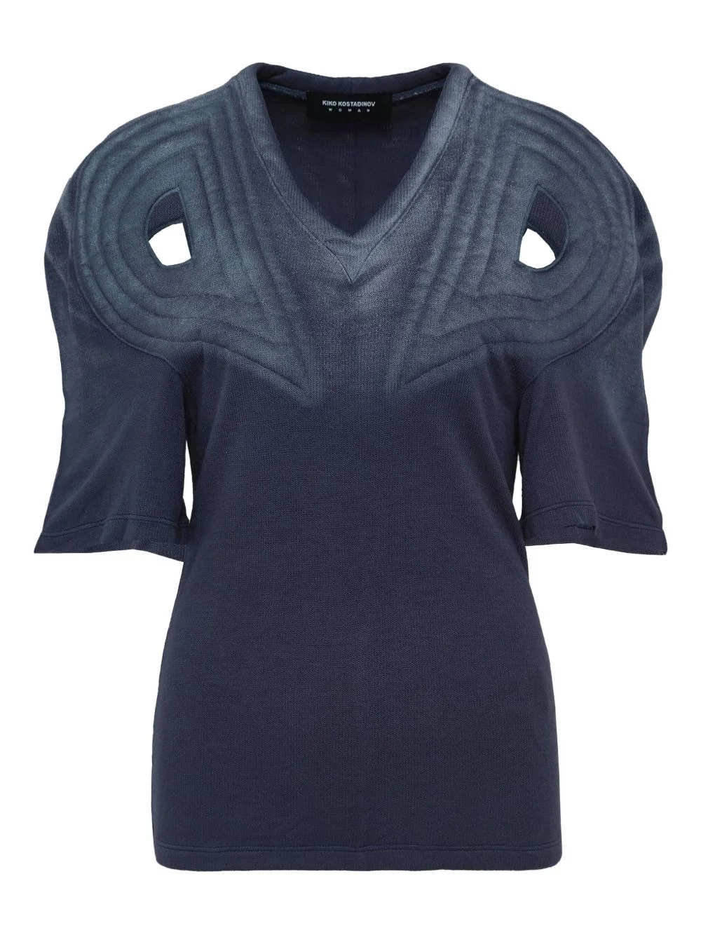 Celritatem padded V-neck T-shirt - 1