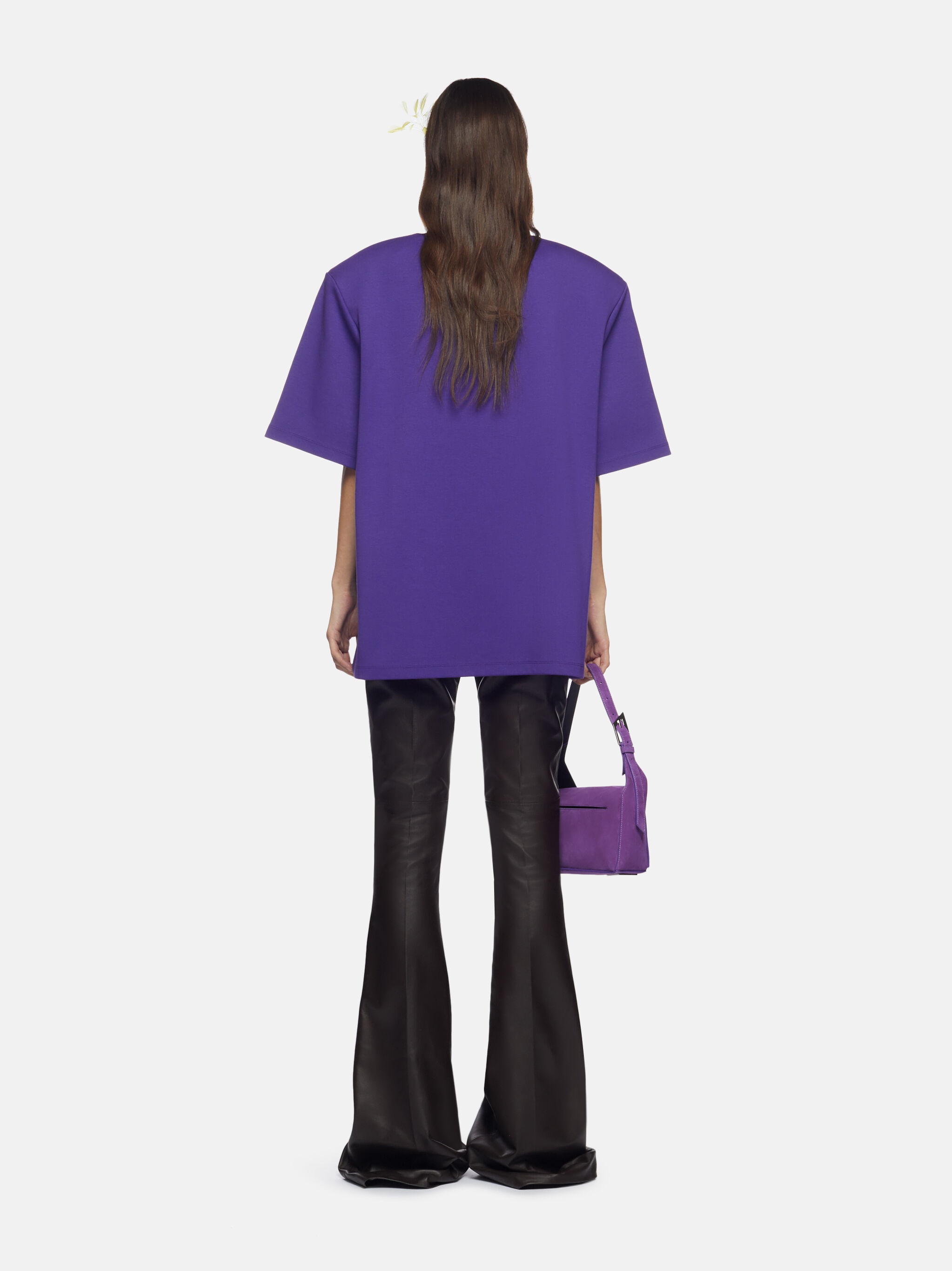 ''PIAF'' DARK BROWN LONG PANTS - 3