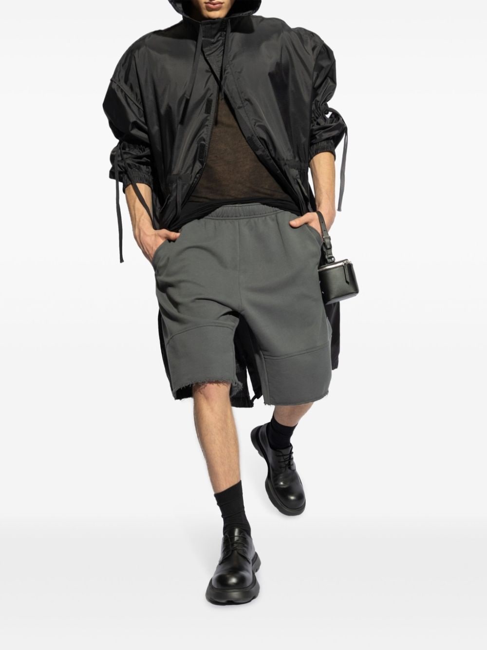 logo-print ripstop parka coat - 2