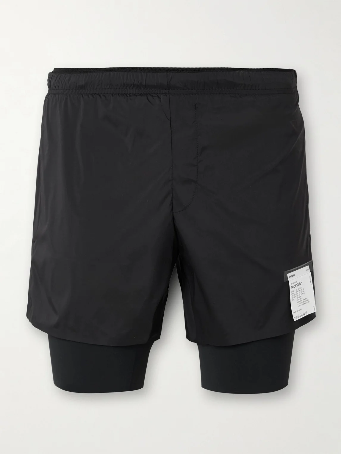 Slim-Fit Layered 8" Techsilk and Justice™ coldblack® Shorts - 1
