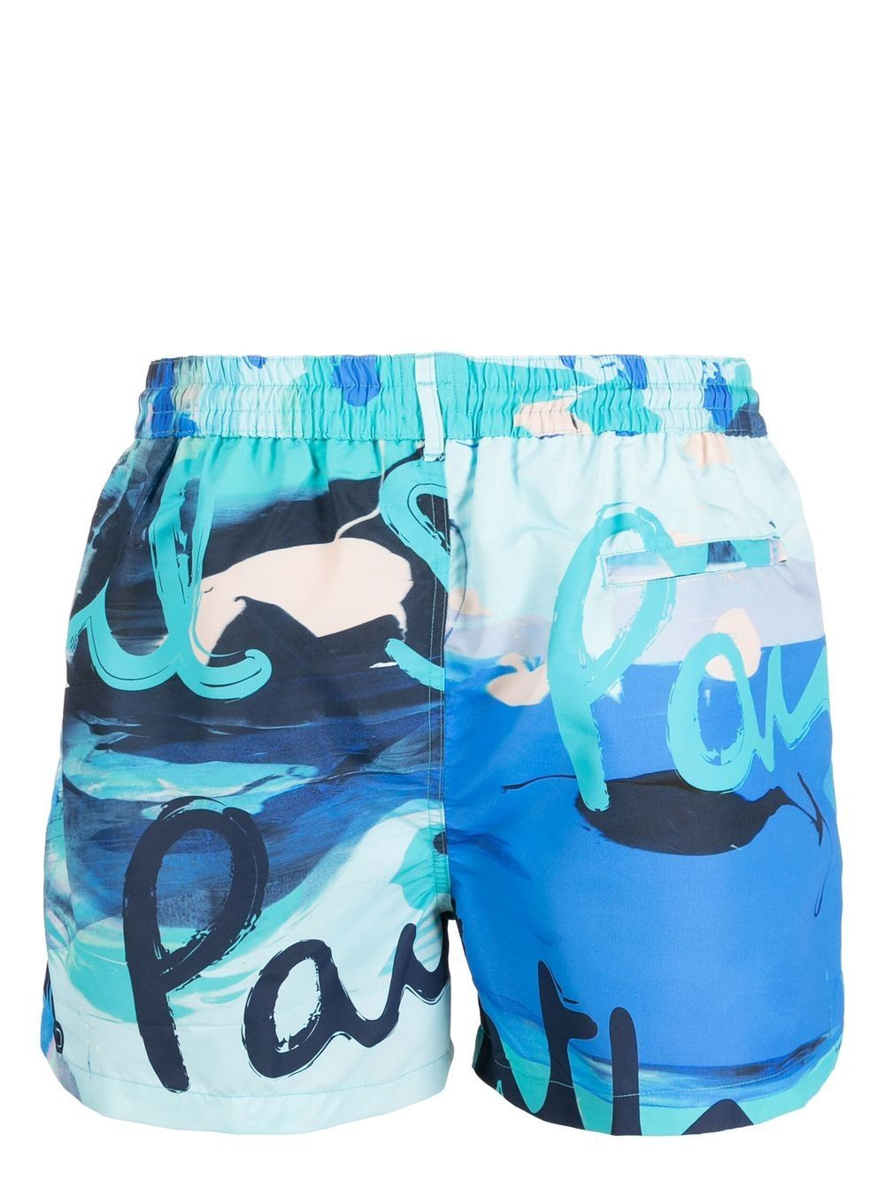 logo-print swim shorts - 2