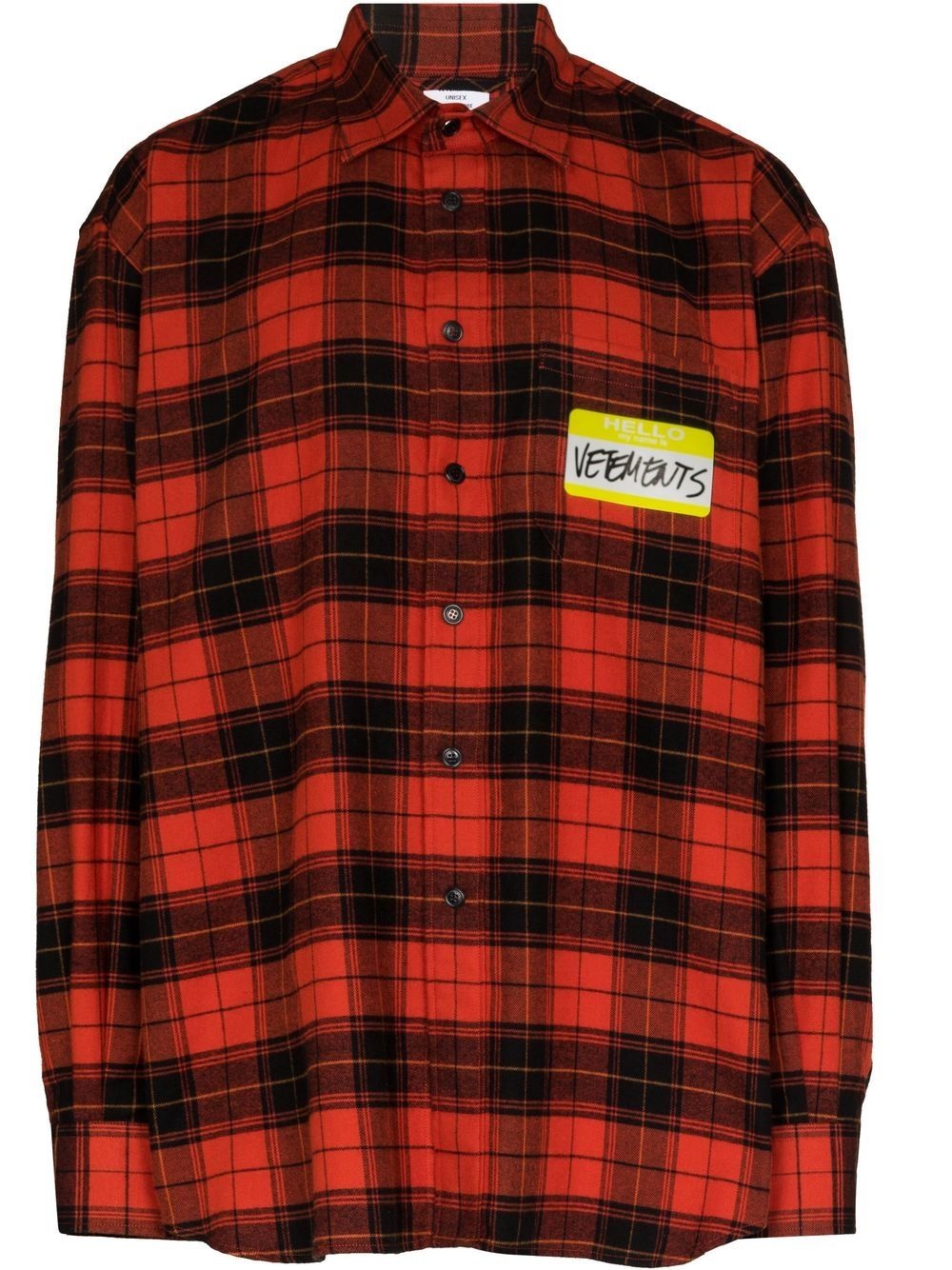 My Name Is check-print flannel shirt - 1