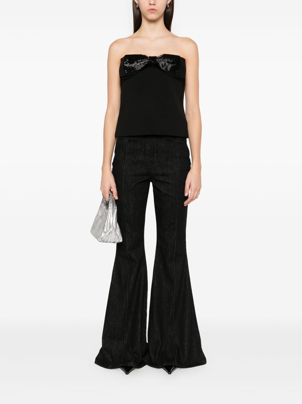 crepe bandeau top - 2