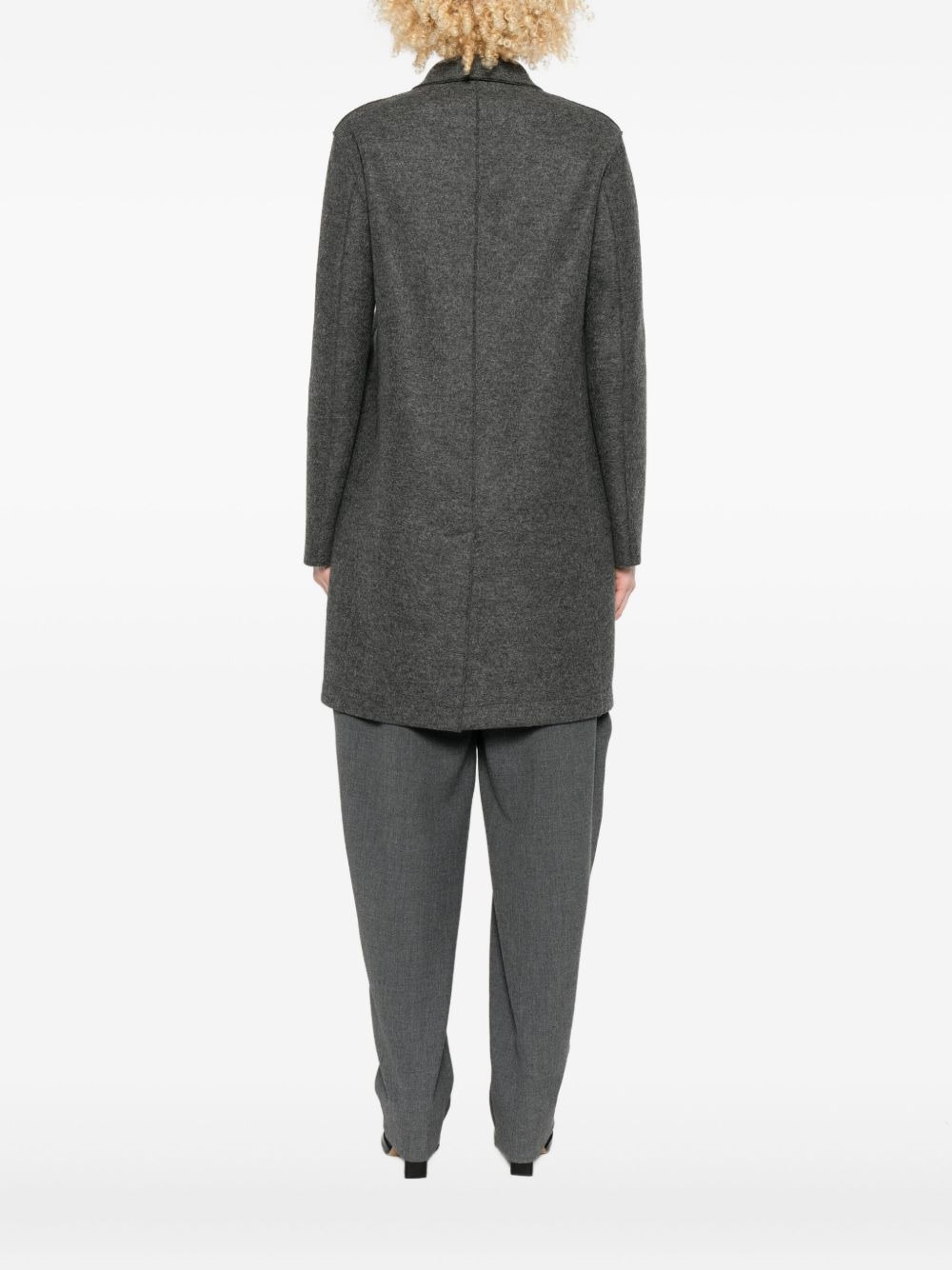 button-front pocket coat - 4