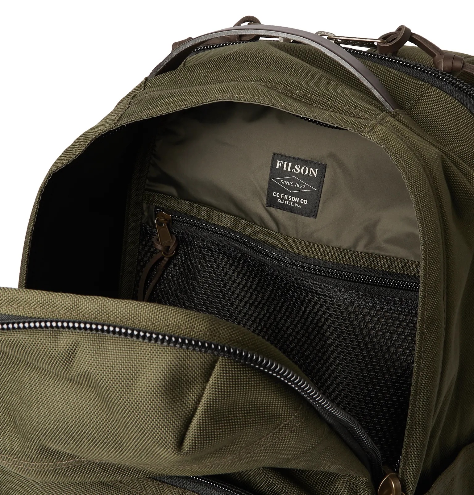 Dryden Leather-Trimmed CORDURA Backpack - 3