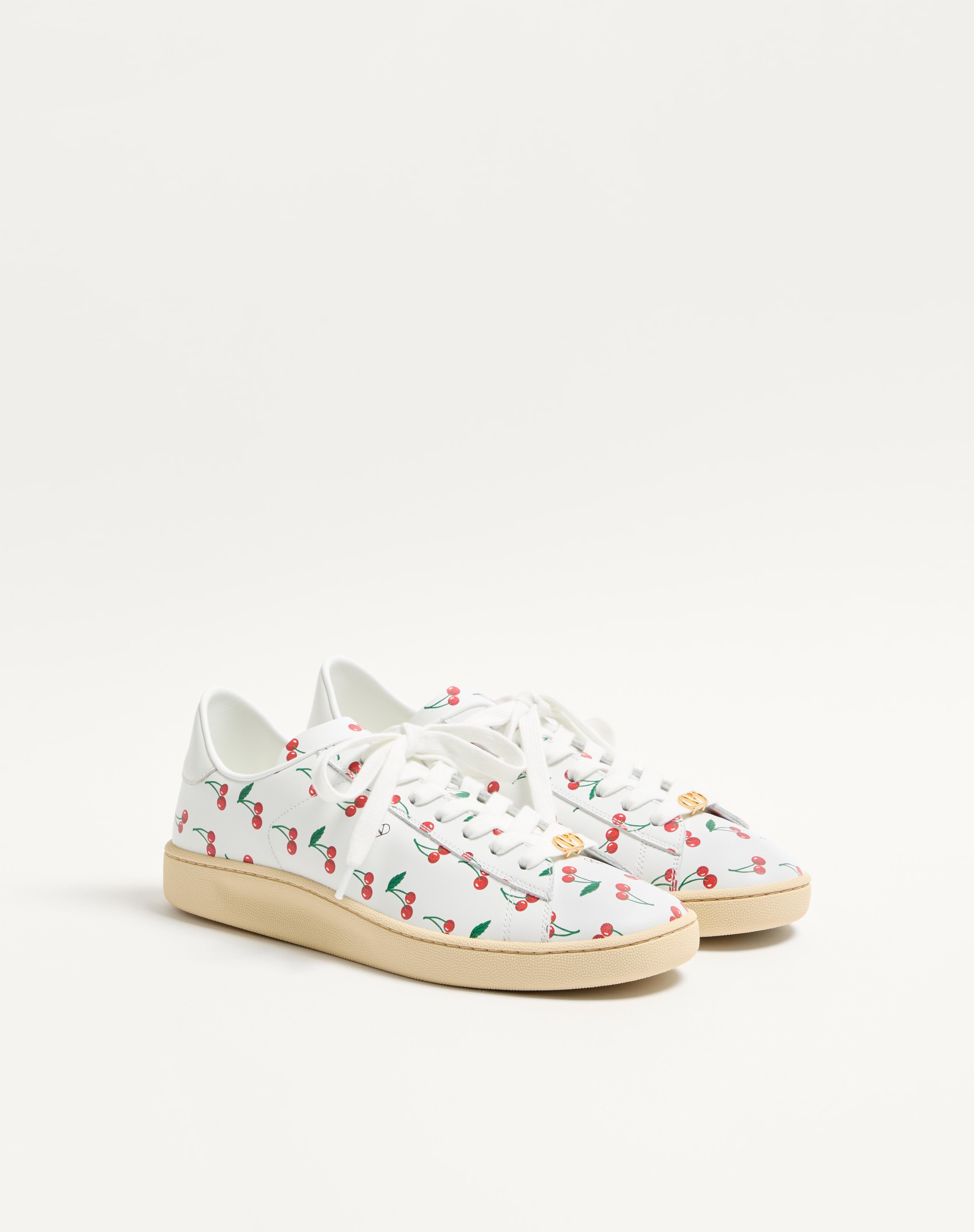 ROYCO SNEAKER IN NAPPA CALFSKIN WITH CHERRYFIC PATTERN - 3