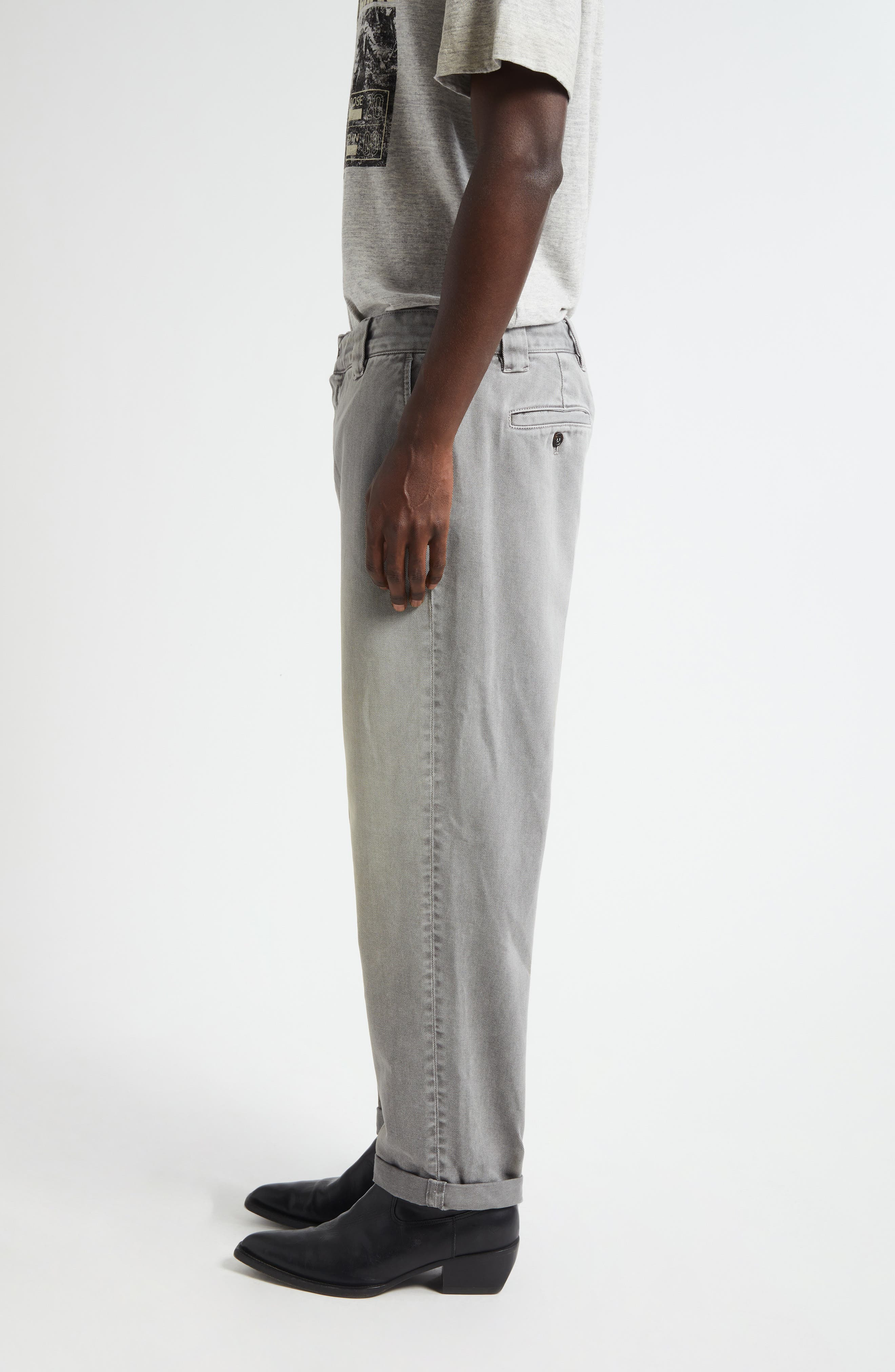 Golden Goose Journey Cotton Chinos in Grey at Nordstrom - 4