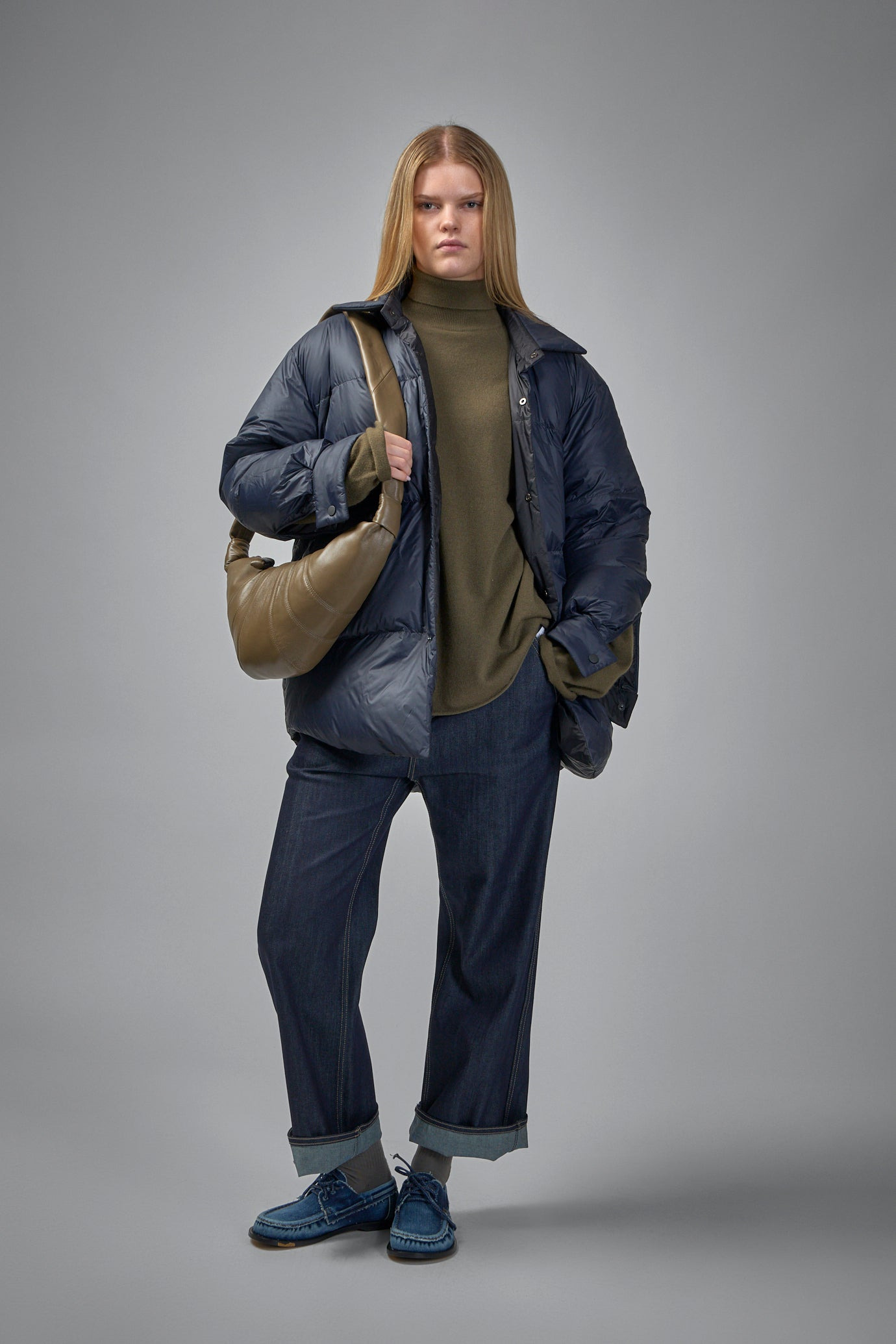 Marchi High Neck Oversized Pullover Long Sleeves Knit - 2