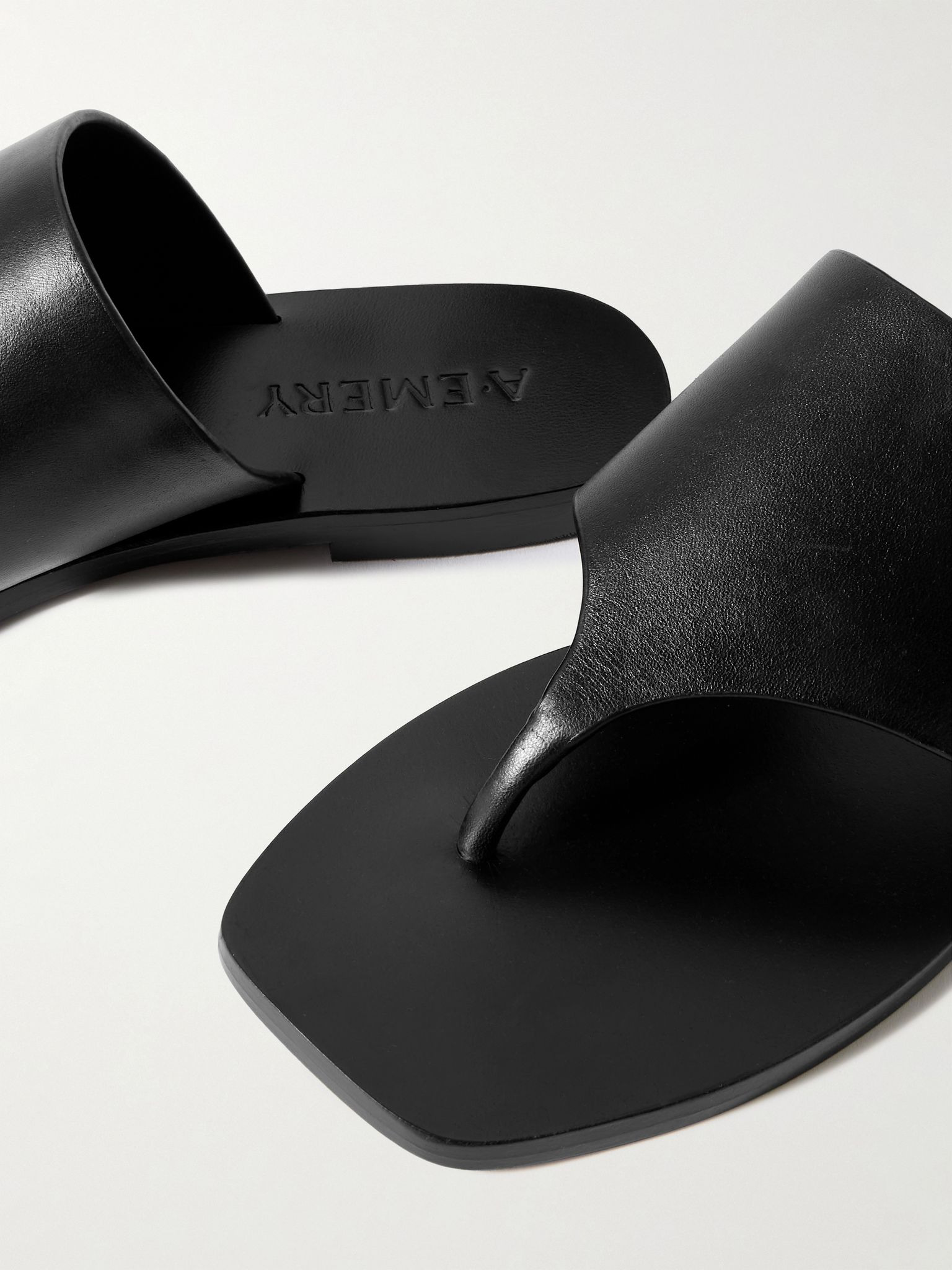 Paton leather sandals Black - 4