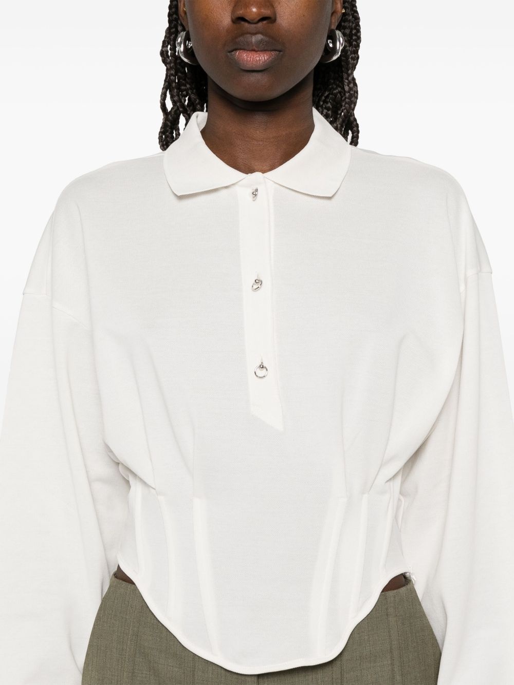 corseted polo shirt - 5