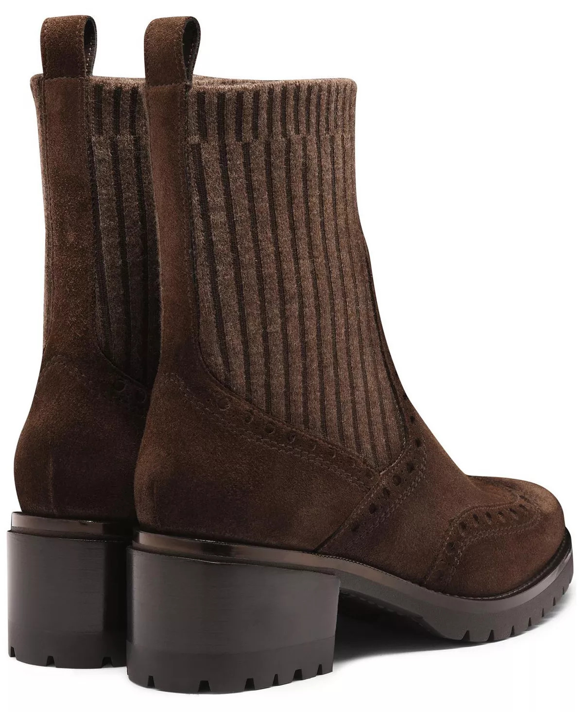 Women's Ferret Suede Low-Heel Ankle Bootie - 4