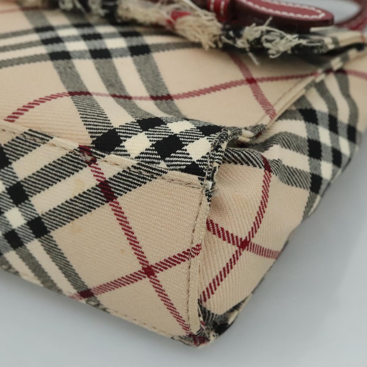 Burberry Nova Check Blue Label Shoulder Bag Canvas Beige - 9