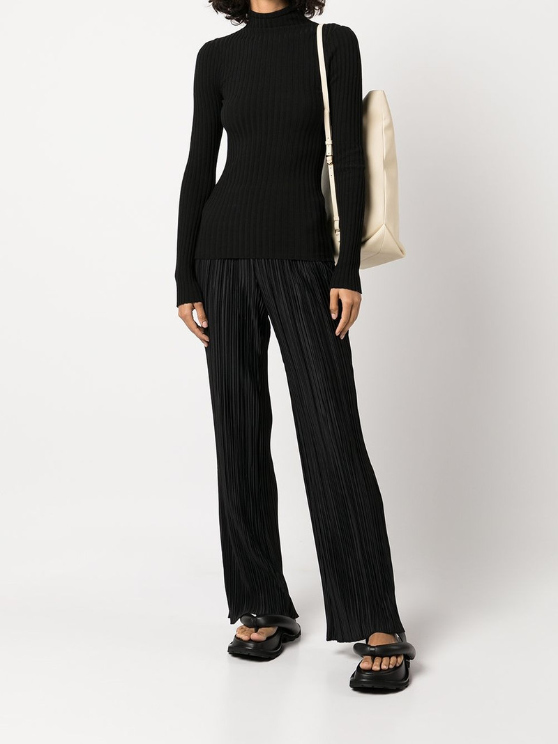 ANINE BING Billie plissÃ© trousers outlook