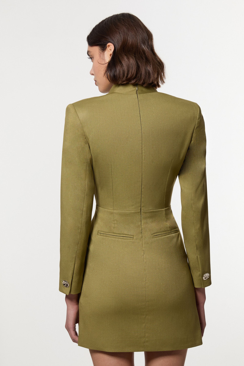 Petite Soft Structured Tailored Wrap Blazer Dress 5