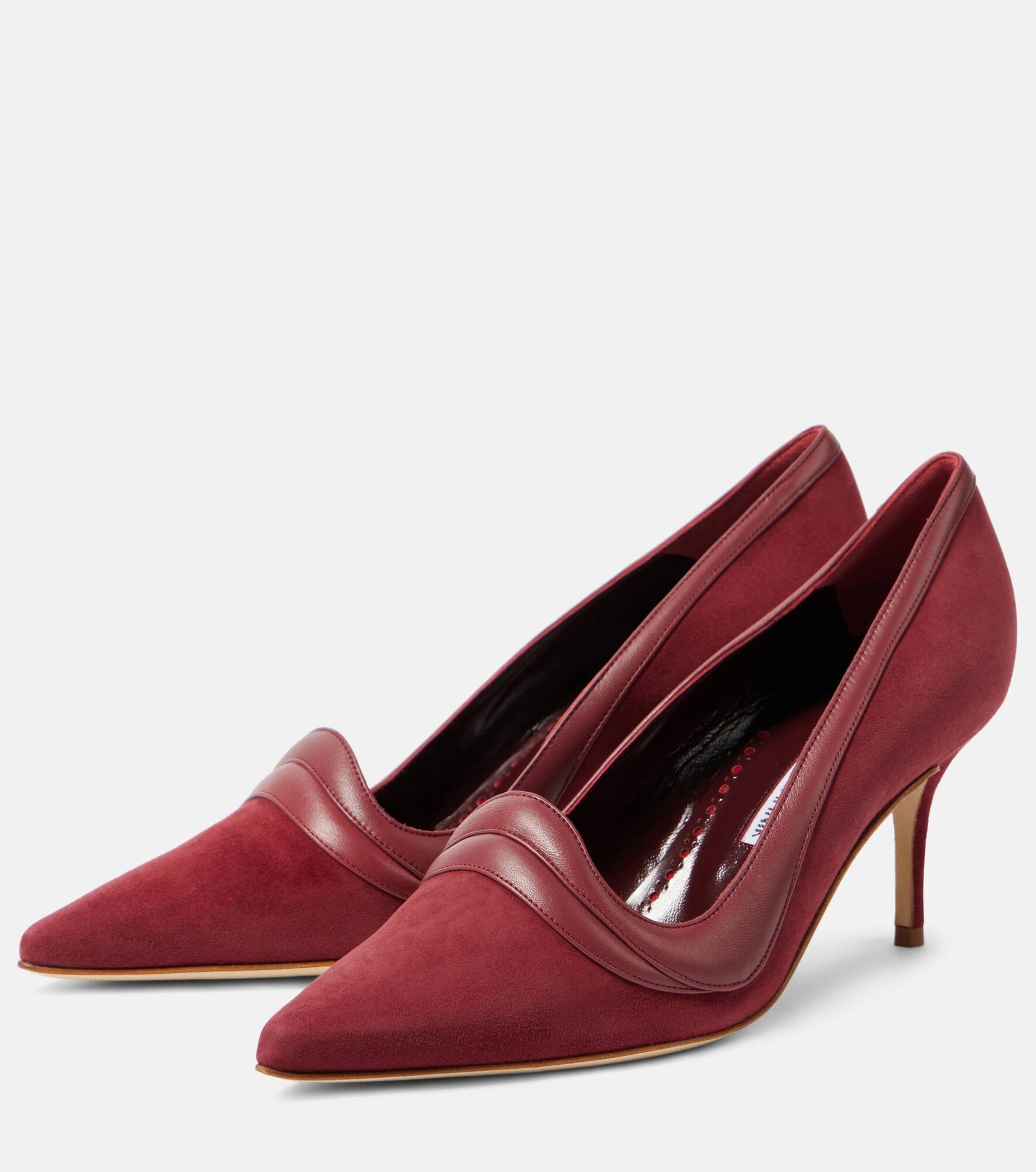 Ajarafa 70 suede and leather pumps - 5