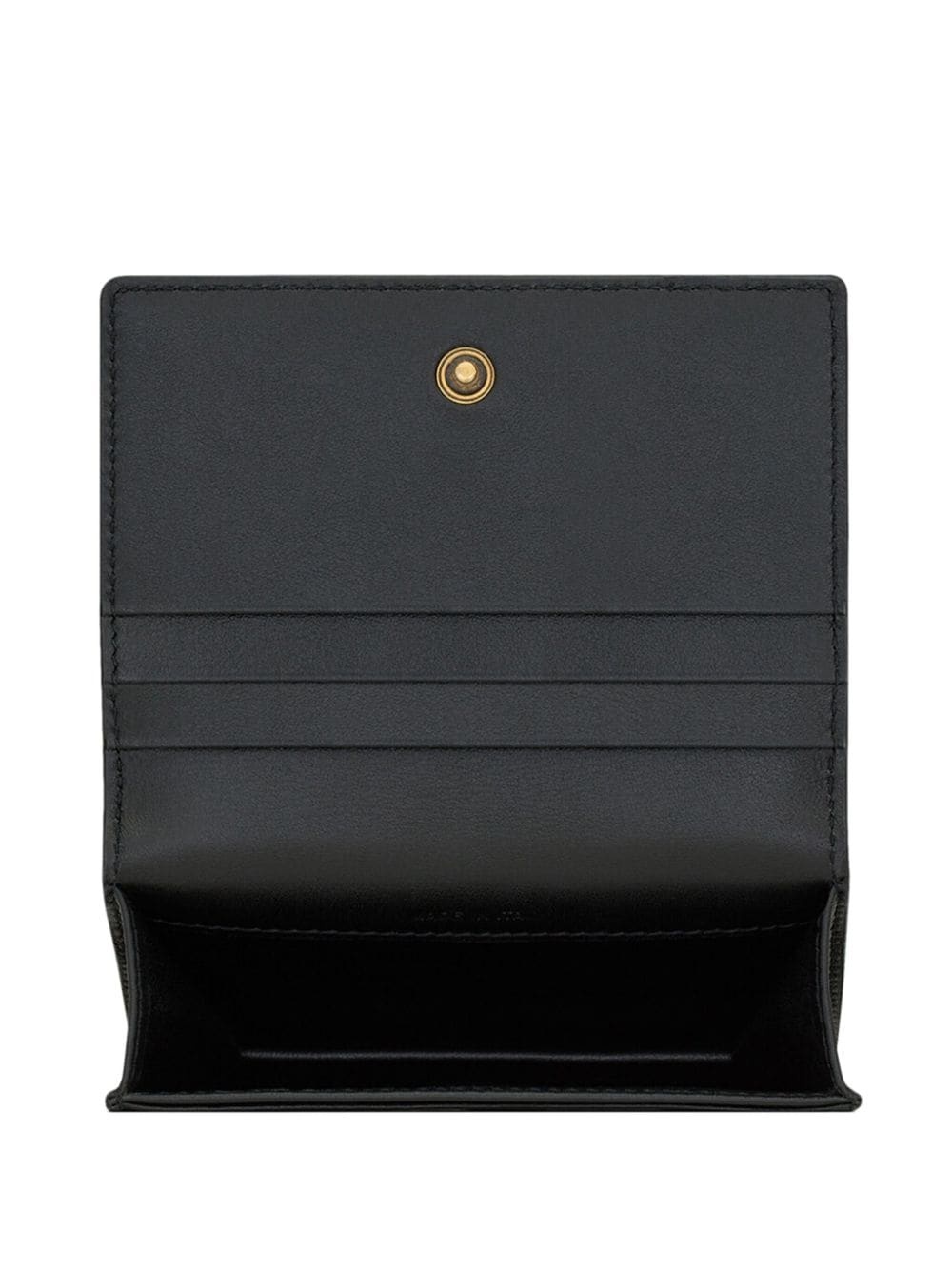 logo-plaque leather cardholder - 4