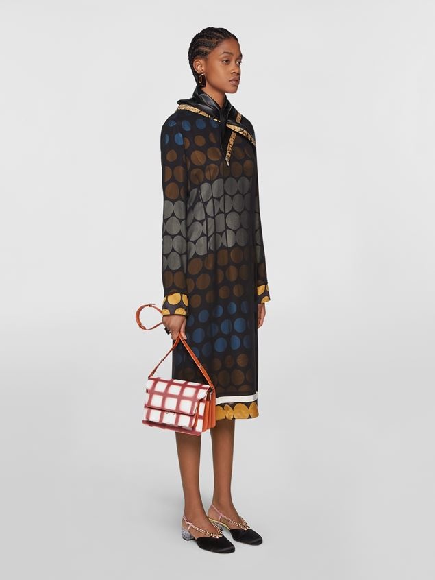 MEDIUM TRUNK BAG IN CHECK PRINTED SAFFIANO CALF - 2