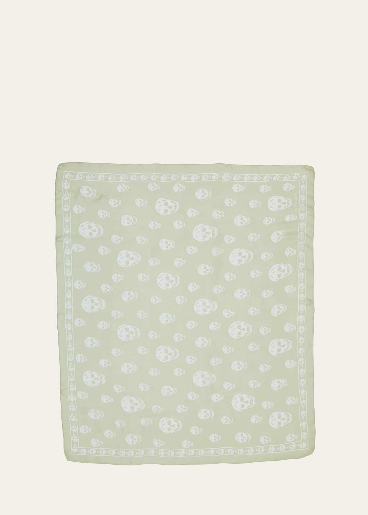 Classic Skull Silk Scarf - 1