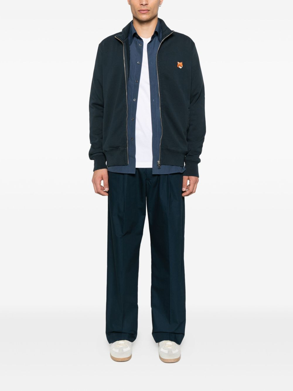 Fox Head Cotton Zipped Sweatshirt - 5