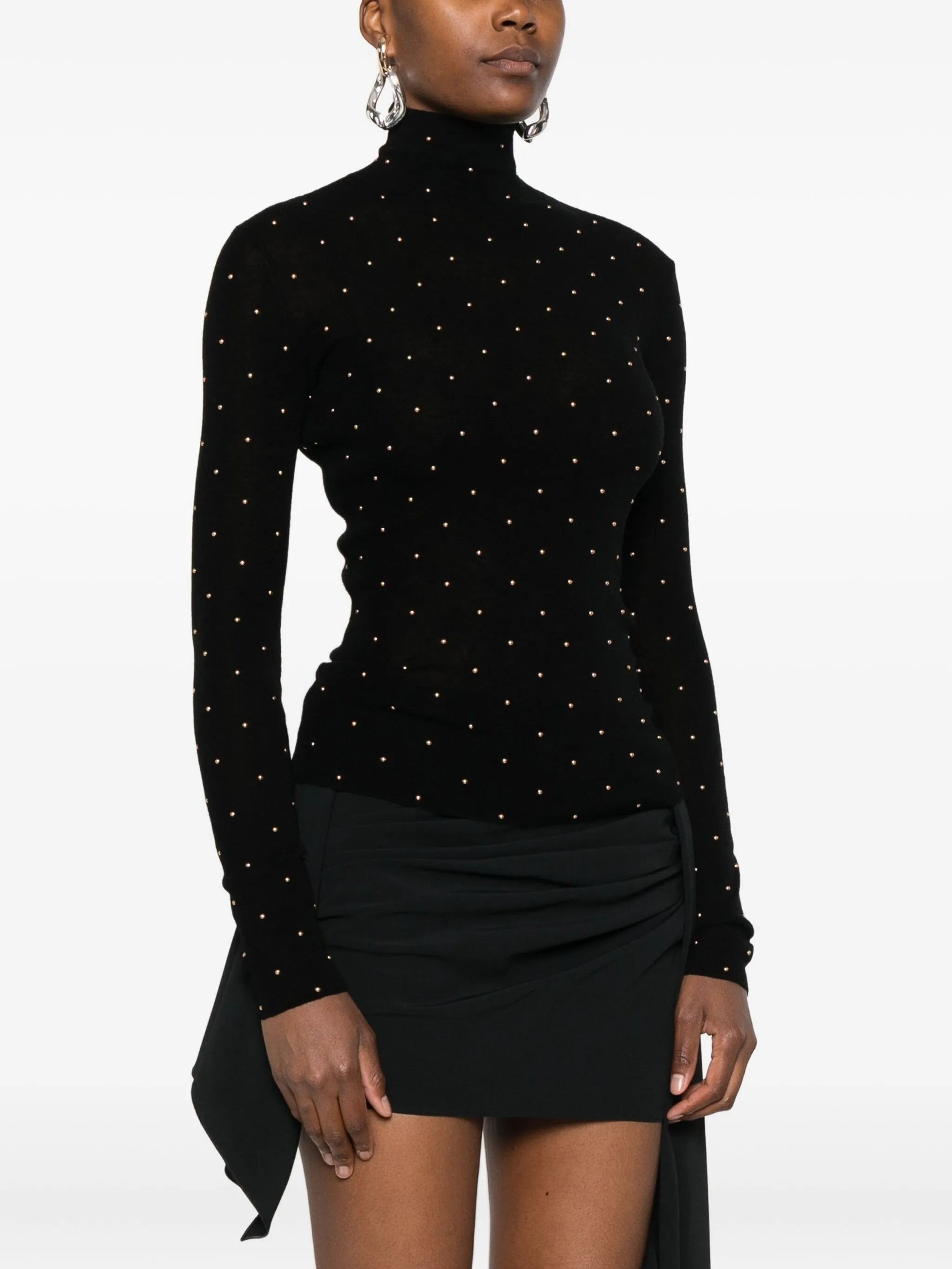 stud-embellished jumper - 3