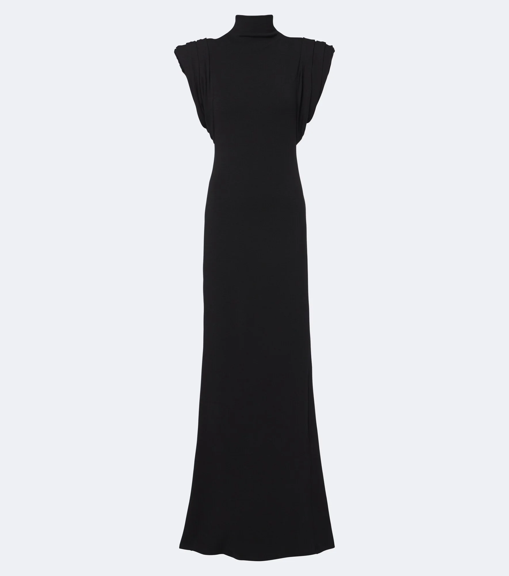 Draped wool-blend jersey gown - 1