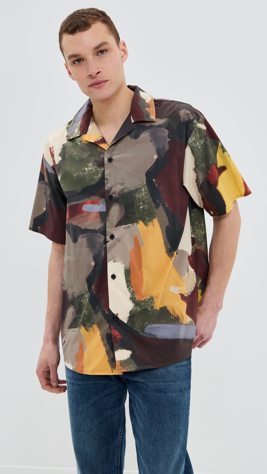 Short Sleeve Printed Shirt - 6