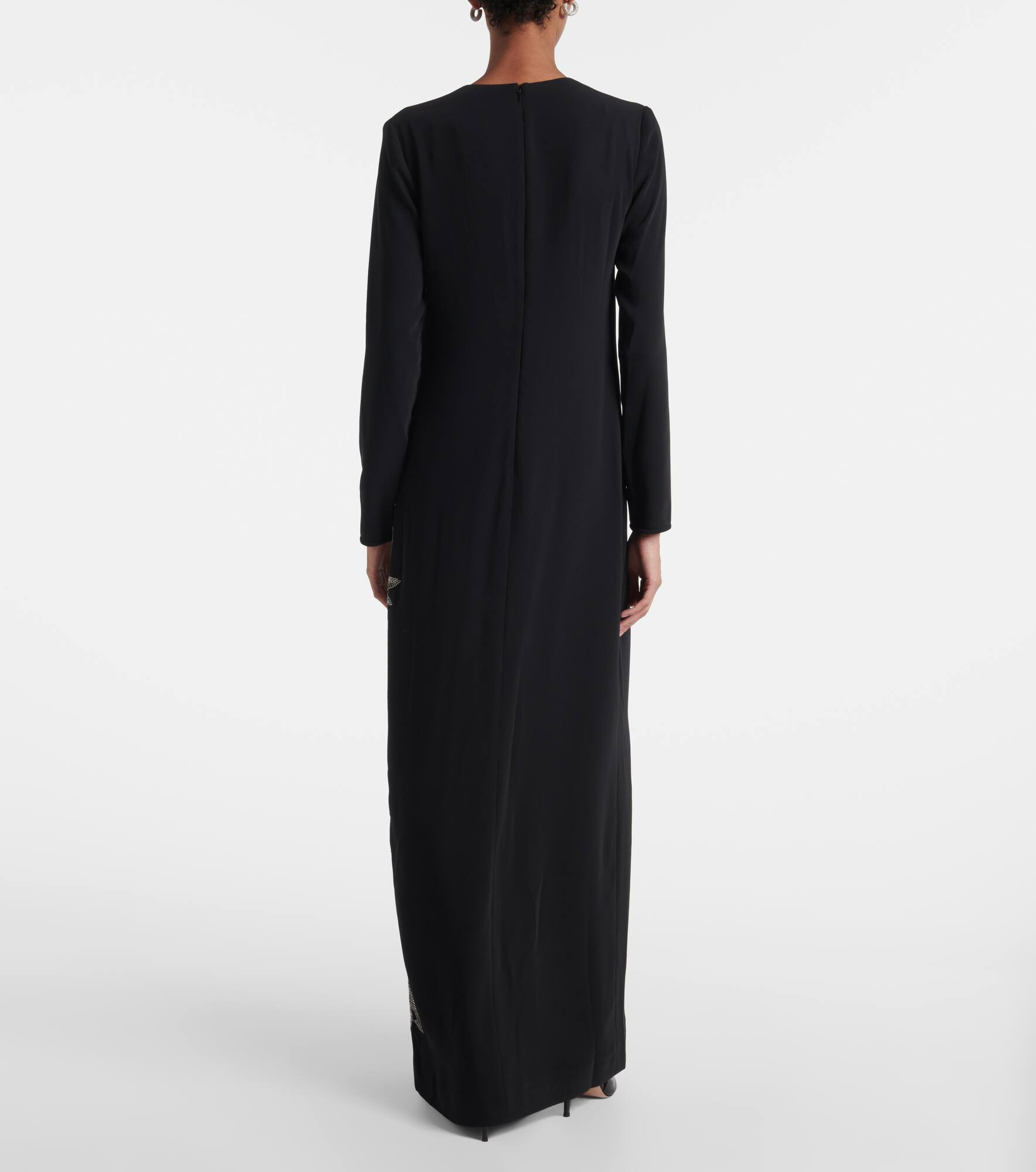 Vita beaded crêpe gown - 3