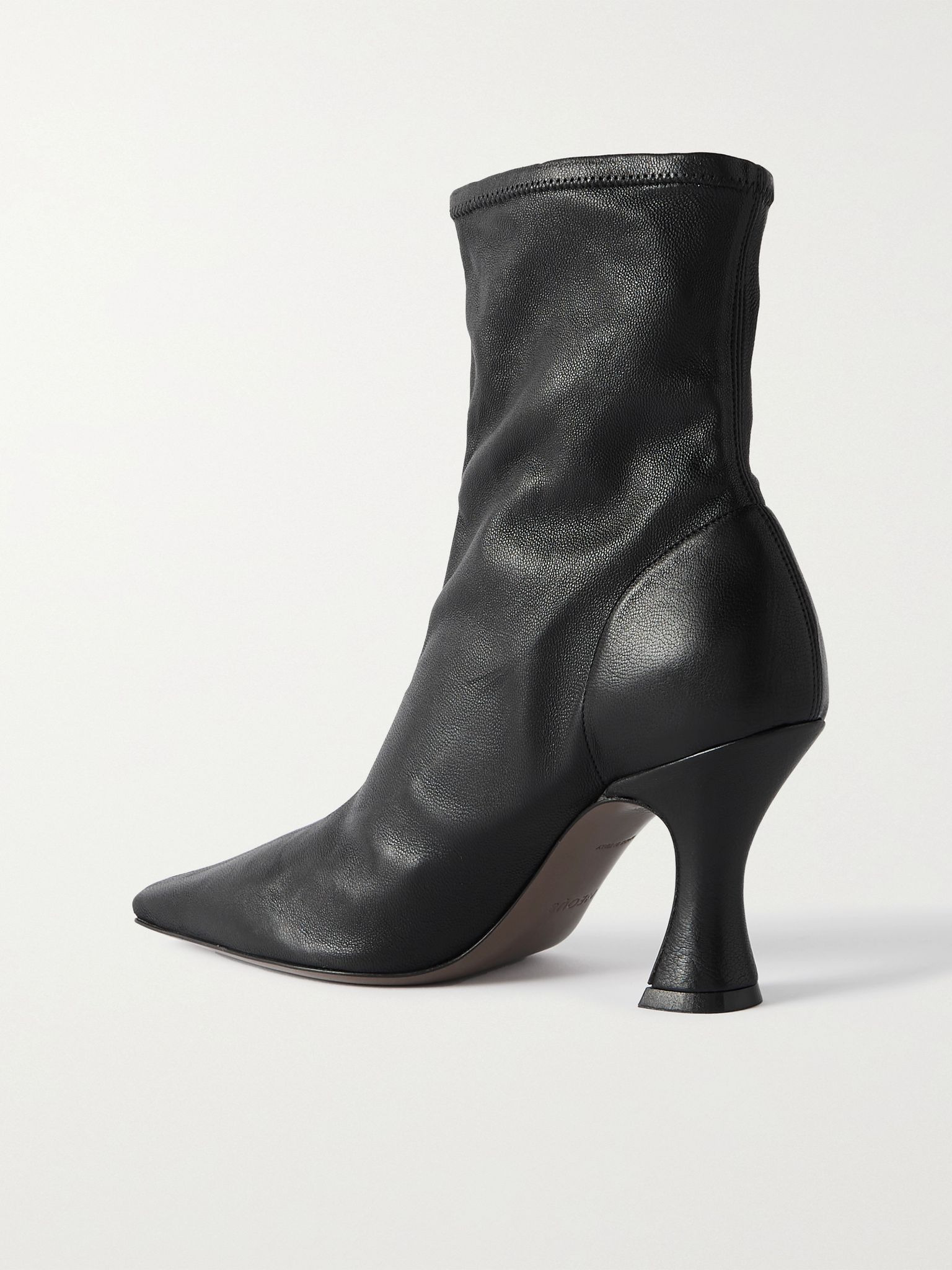 Ran stretch-leather ankle boots Black - 3