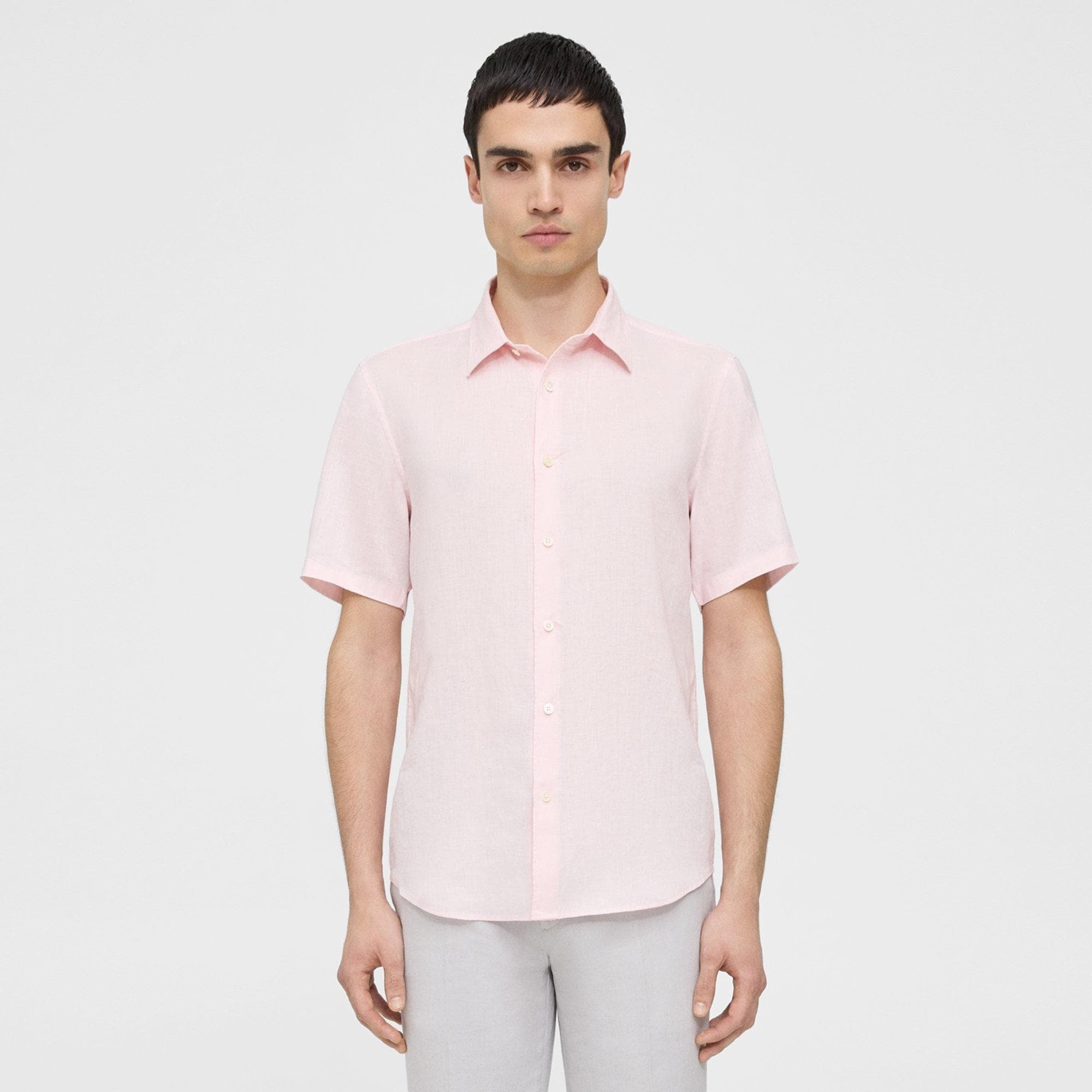 Irving Short-Sleeve Shirt in Relaxed Linen - 2