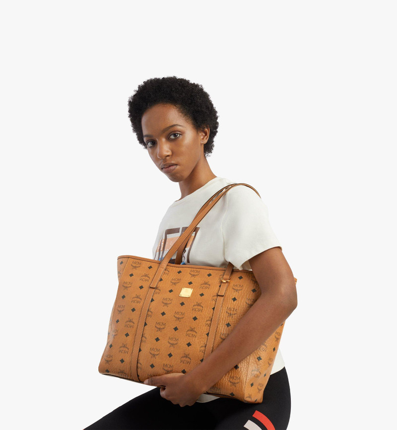 MCM Toni E/W Shopper in Visetos outlook