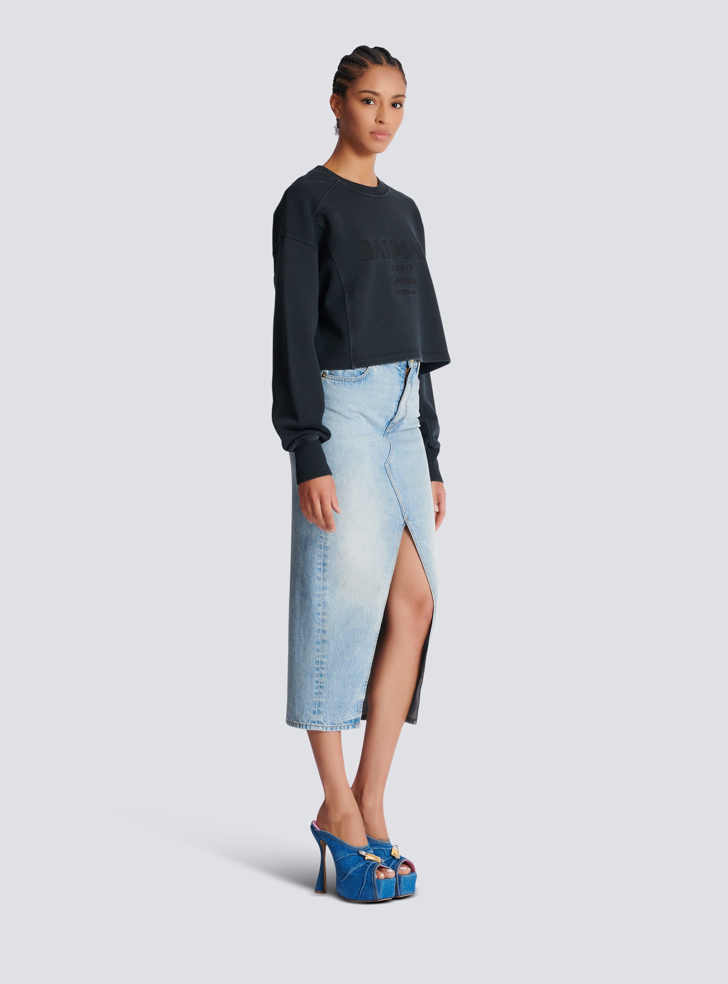 Balmain Couture embroidered sweatshirt - 3
