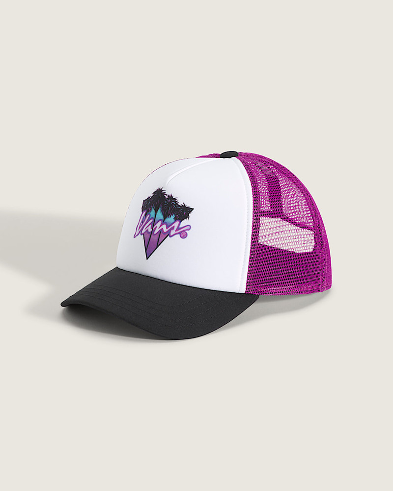 Checkerboard Twisted Vans Trucker Hat 1