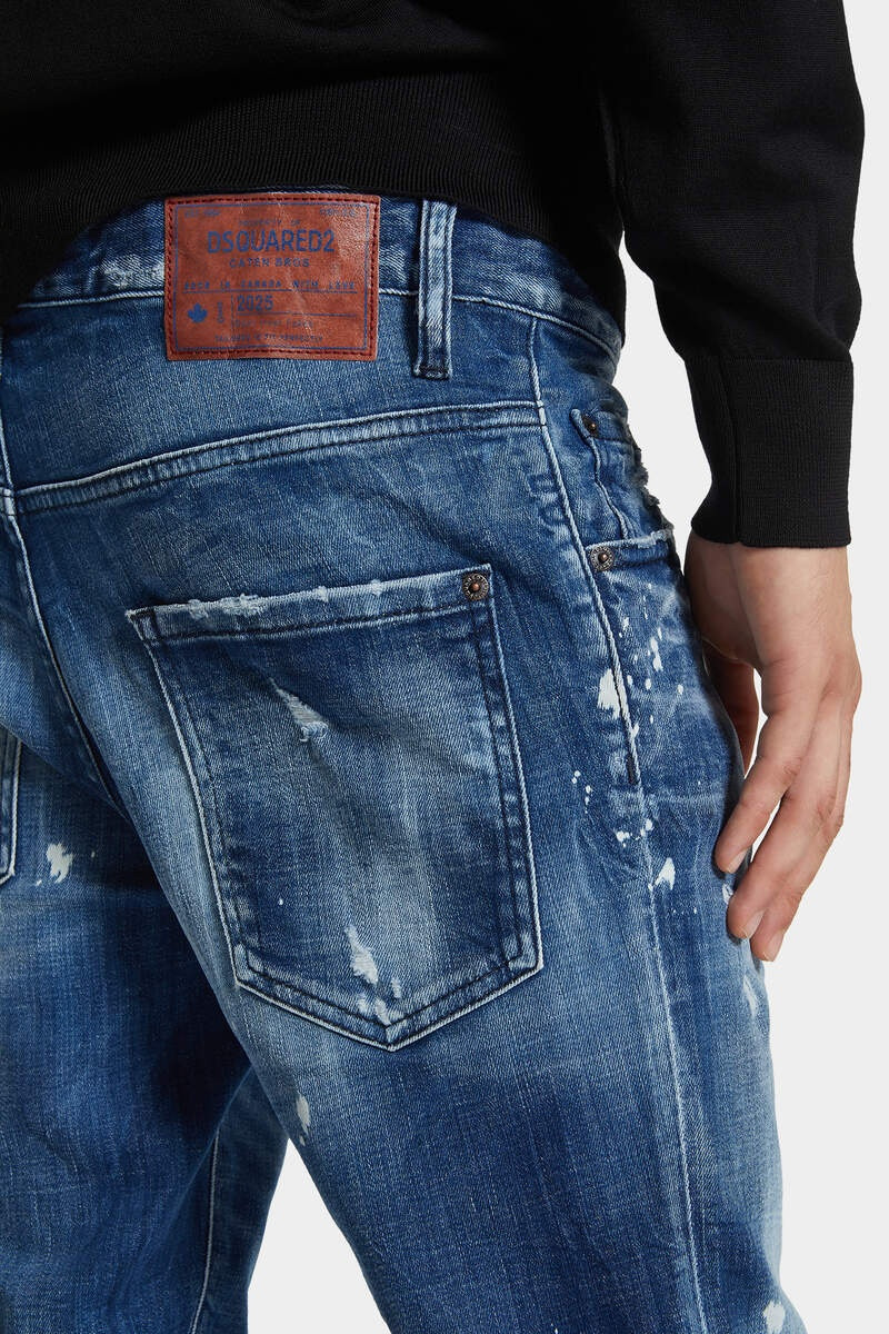 MEDIUM FILO BLU WASH SKATER JEANS 6