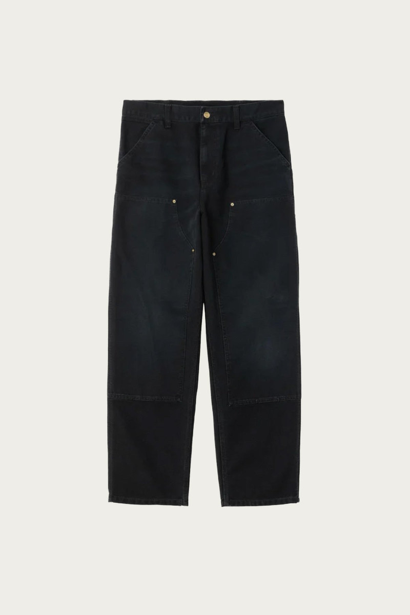 Carhartt Double Knee Pant - Black Stone Canvas outlook