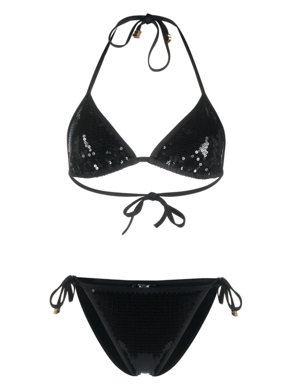 B sequinned triangle bikini - 1