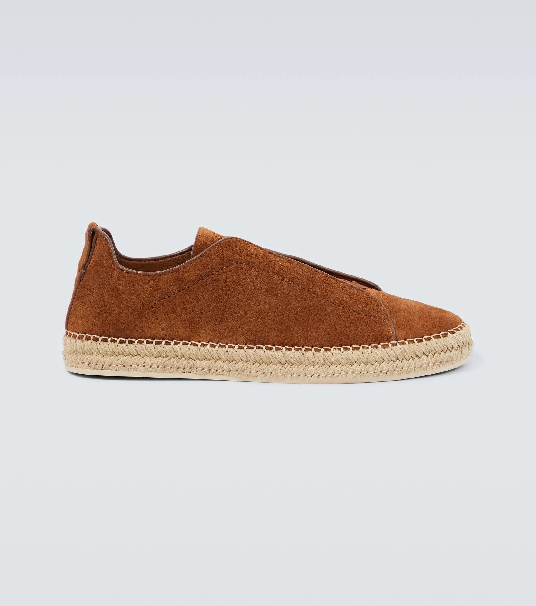 트리플 스티치 스웨이드 espadrilles - 1