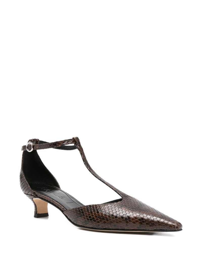 Aeyde 30mm snakeskin leather pump outlook