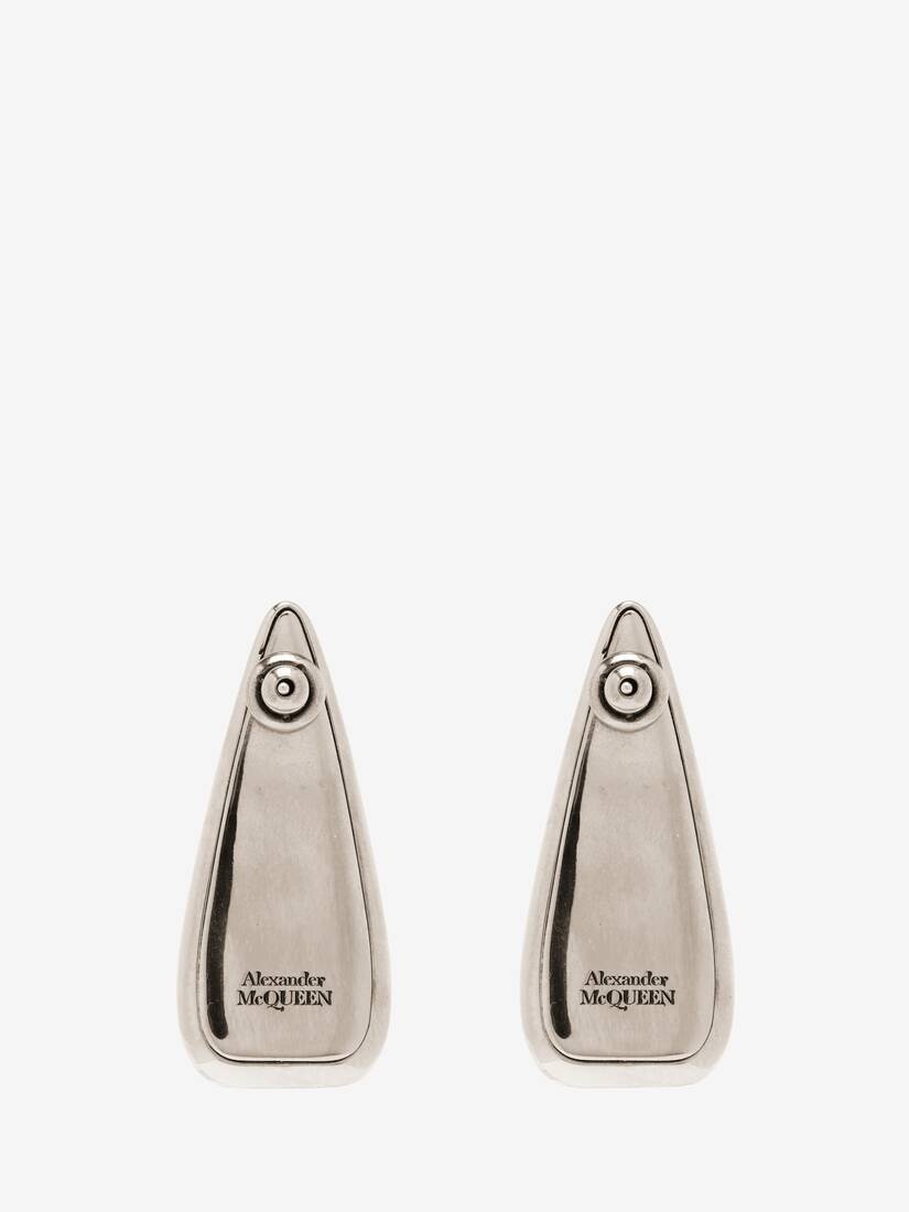 Women's Thorn Claw Earrings in Antique Silver - 3