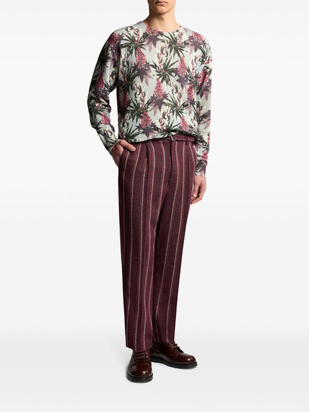 floral intarsia-knit jumper - 2