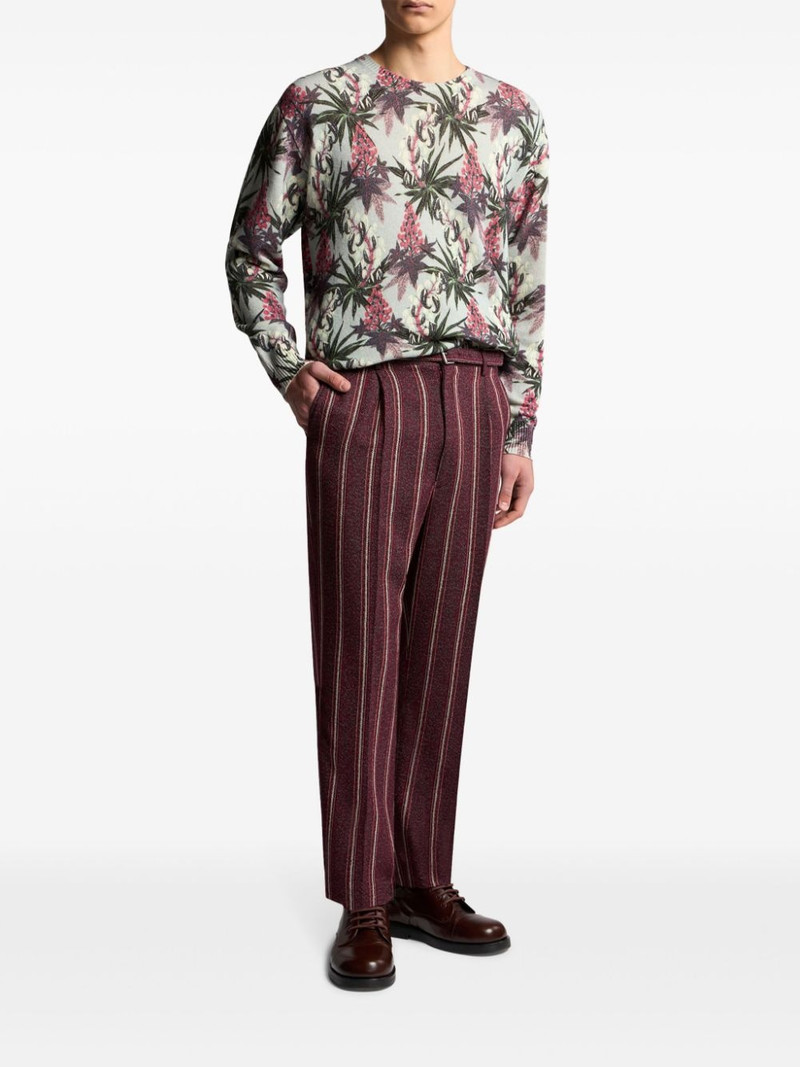 Etro floral intarsia-knit jumper outlook