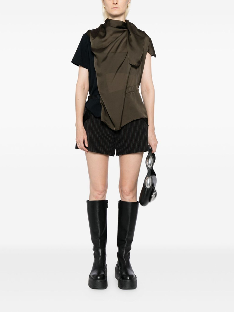 sacai paneled T-shirt outlook