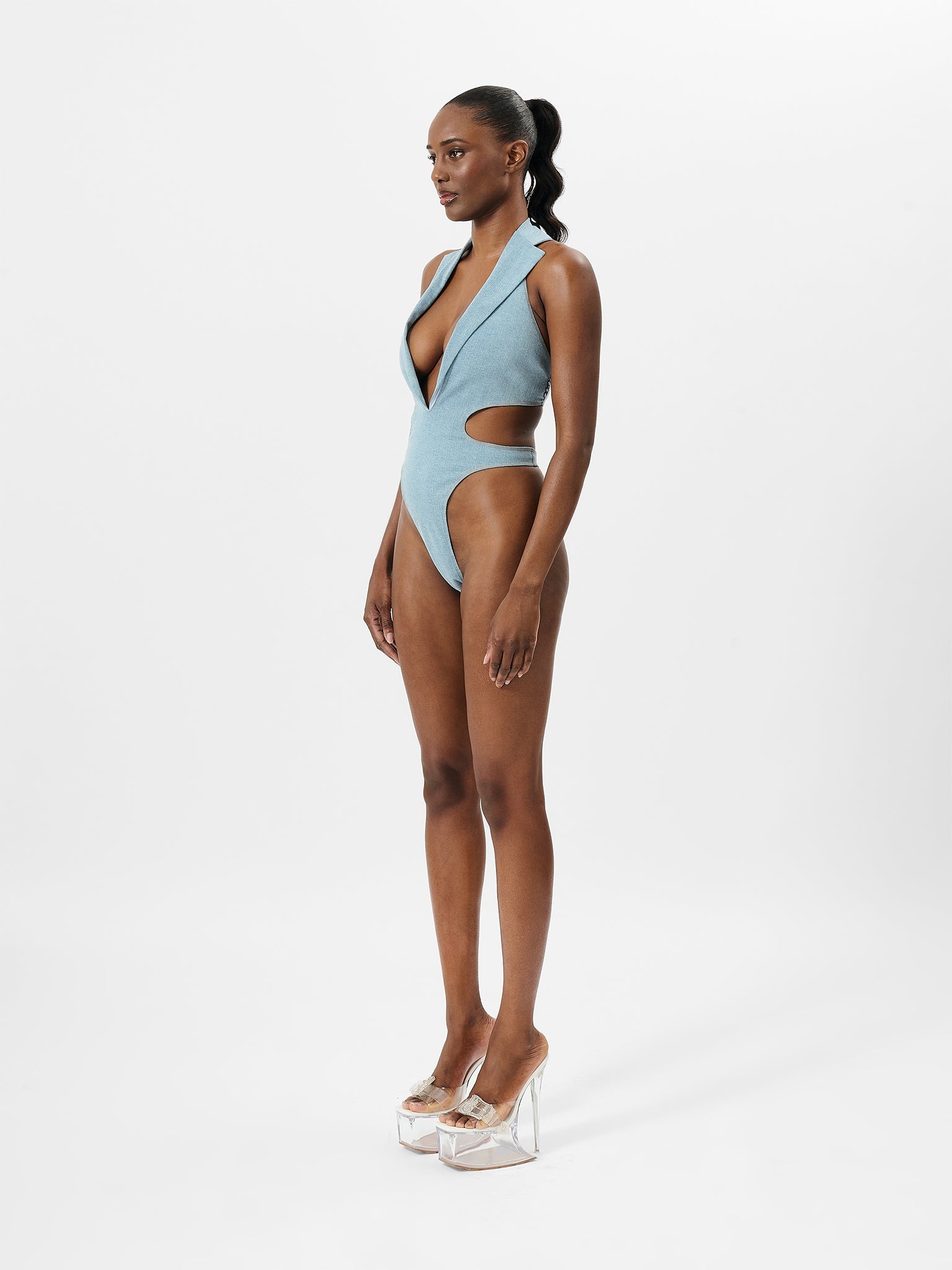 PORTIA BODYSUIT BLUE DENIM - 5