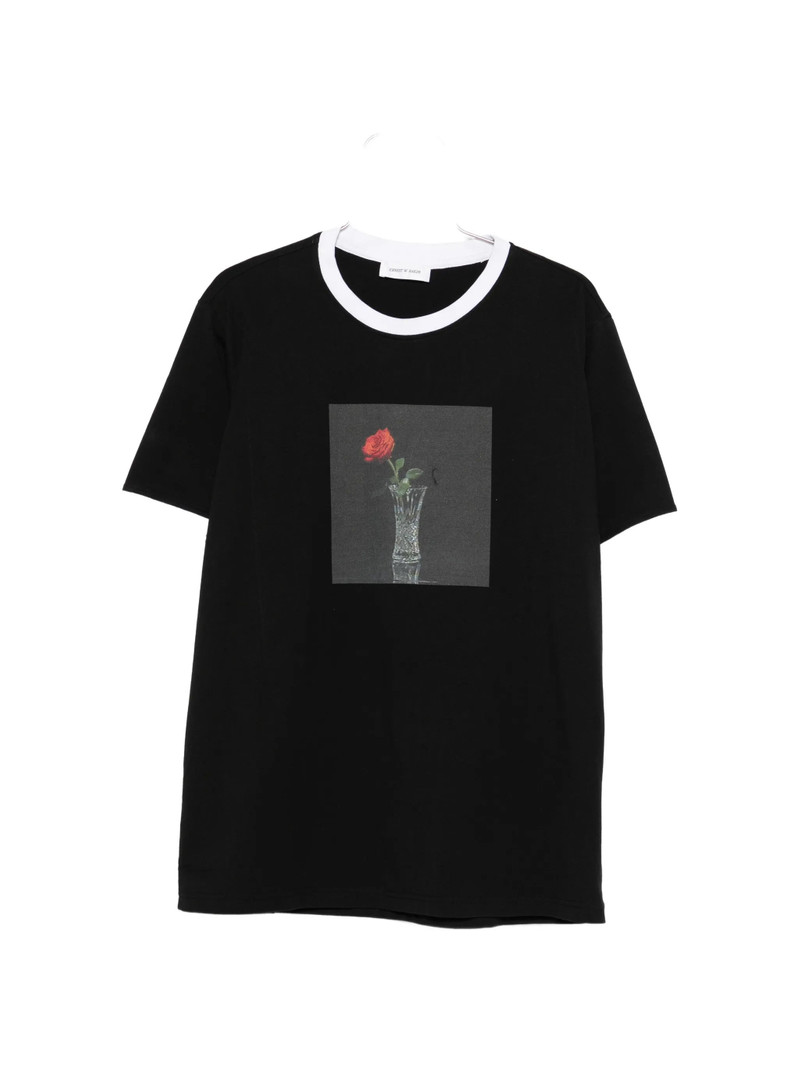 Ernest W. Baker Round-nek Rose-print T-shirt 1