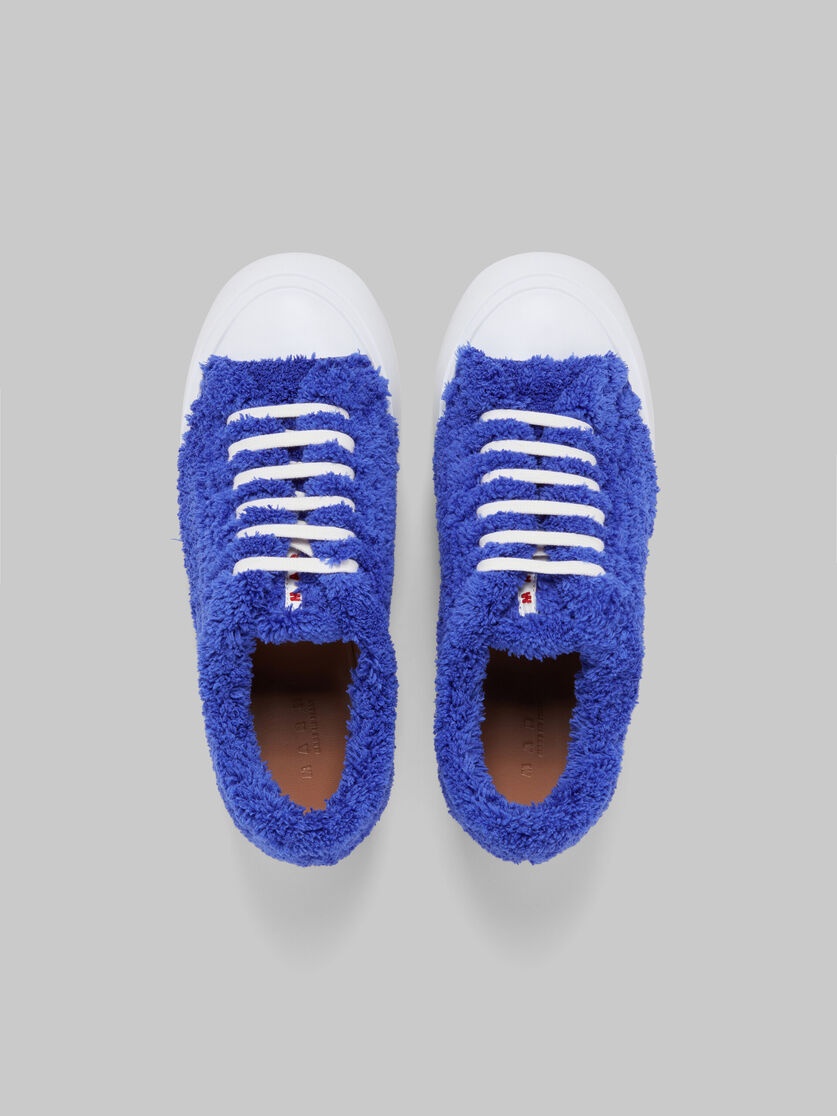 BLUE TERRY PABLO LACE-UP SNEAKER - 4