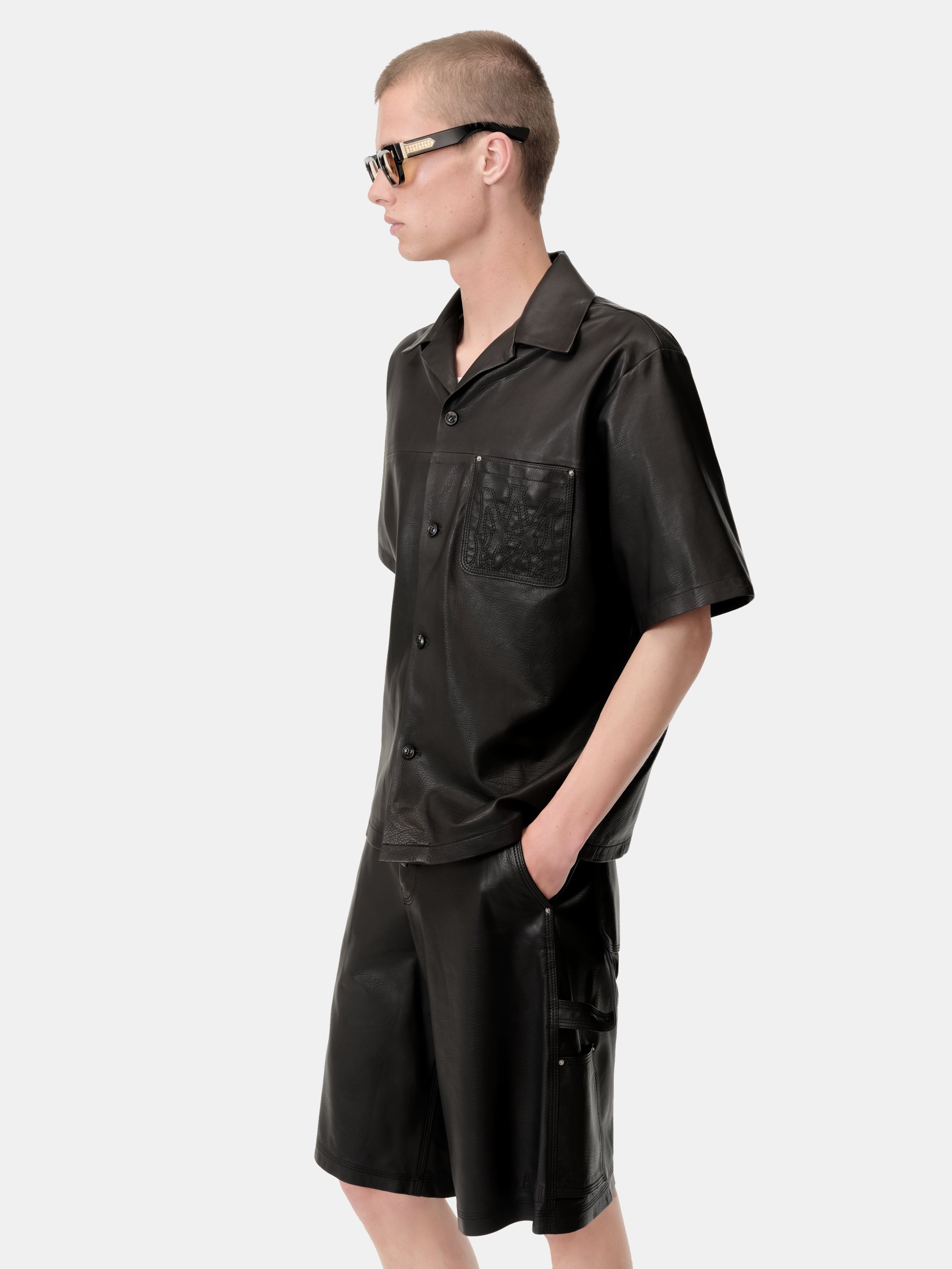 MA LEATHER CAMP SHIRT - 5