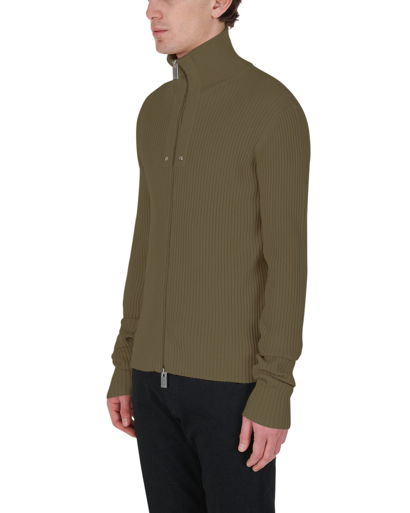 SMALL RIB ZIP UP SWEATER 3
